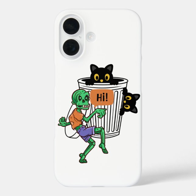 Coques Case-Mate iPhone Scaredy Cat Halloween (Verso)