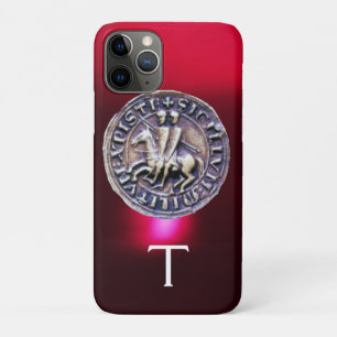Coque iPhone 11 Pro SCEAU DES CHEVALIERS MODÈLE MONOGRAMME Bourgogne
