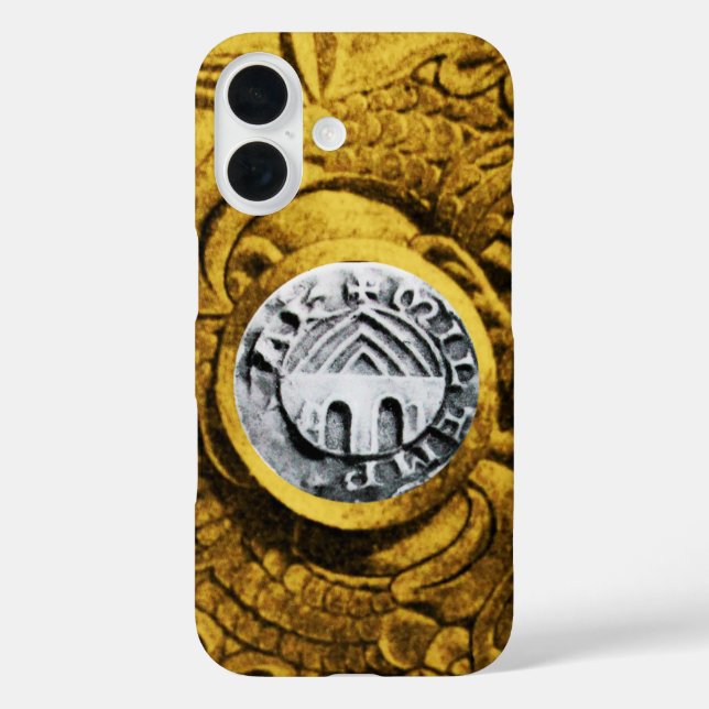 Coques Case-Mate iPhone SCEAU DES CHEVALIERS MODÈLE or jaune (Verso)