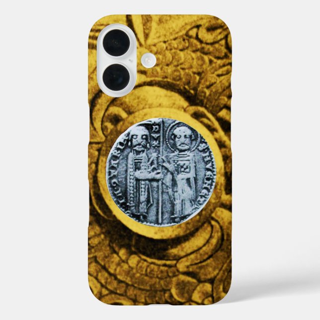 Coques Case-Mate iPhone SCEAU DES CHEVALIERS MODÈLE or jaune (Verso)