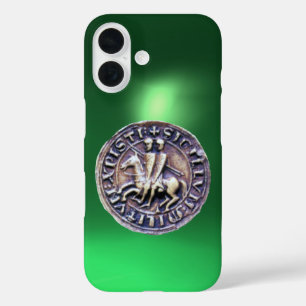Coques iPhone 16 SCEAU DES CHEVALIERS MODÈLE vert