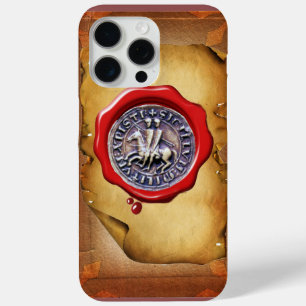 Coque iPhone 15 Pro Max SCEAU DU MODÈLE DE CHEVALIERS Parchemin de cire