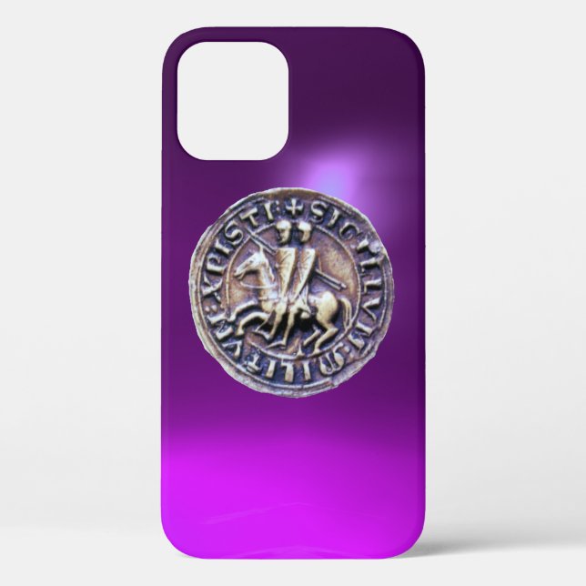 Coques Case-Mate iPhone SCEAU DU MODÈLE DE CHEVALIERS violet (Verso)