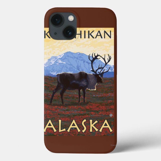 Coques Case-Mate iPhone Scène Caribou - Ketchikan, Alaska (Verso)