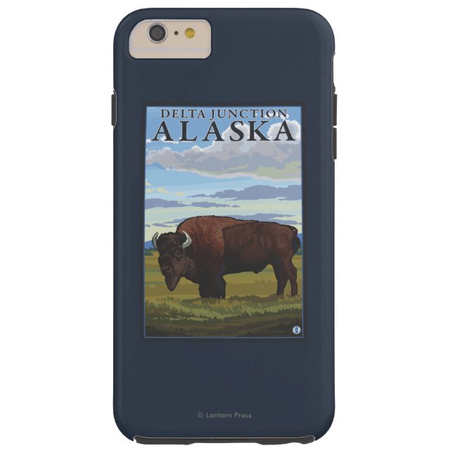 Coques Case-Mate iPhone Scène de bison - jonction de delta, Alaska (Dos)