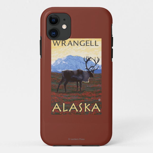 Coques Case-Mate iPhone Scène de caribou - Wrangell, Alaska (Dos)