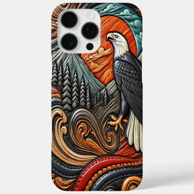Coques Case-Mate iPhone Scène de la nature audacieuse de l'aigle (Verso)