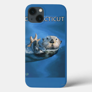 iPhone 13 Case Scène de loutre de ConnecticutSea
