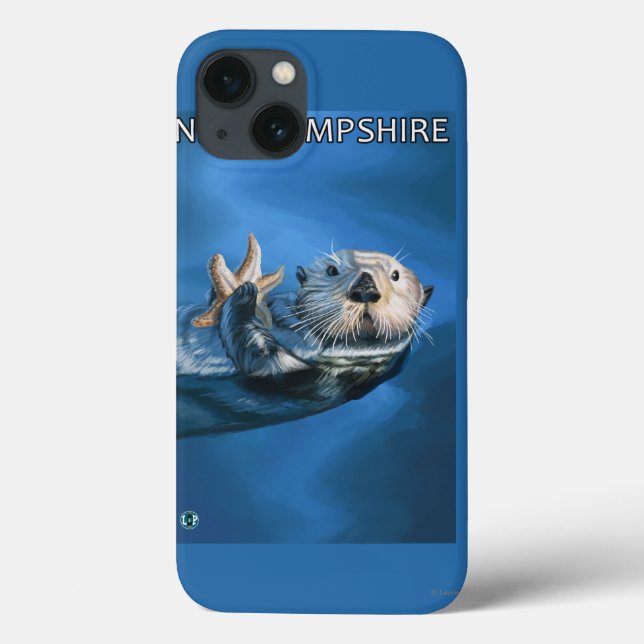 Coques Case-Mate iPhone Scène de Otter de mer du New Hampshire (Verso)