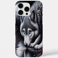 Scène du loup blanc serein