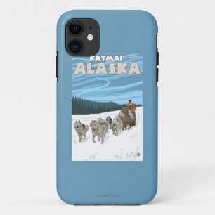 Coques Pour iPhone Scène Sledding de chien - Katmai, Alaska