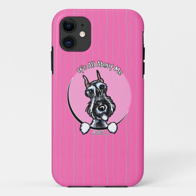 Coques Case-Mate iPhone Schnauzer de poivre de sel IAAM (Dos)