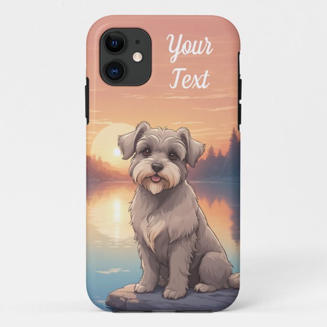 Coques Case-Mate iPhone Schnauzer par lac (Dos)