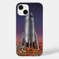 Science-fiction vintage, astronautes extraterrestr