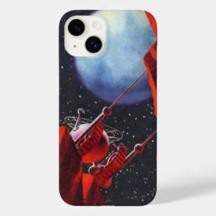 Coque Pour iPhone 14 Science-fiction vintage, Canyon Space Moon Rover