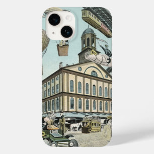 Coque Pour iPhone 14 Science-fiction vintage, ville steampunk victorien