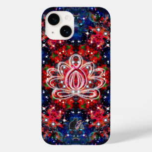 Coque Pour iPhone 14 Scintillation Zen Lotus
