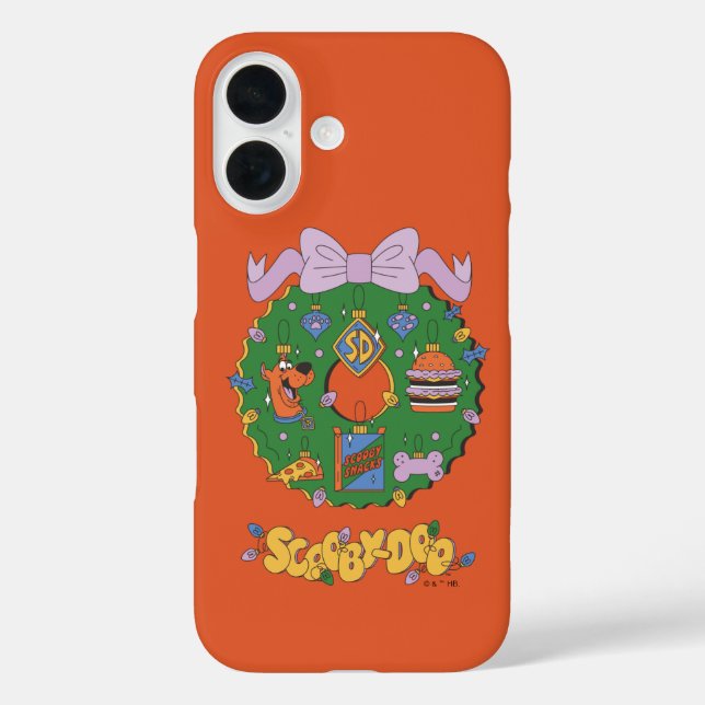 Coques Case-Mate iPhone Scooby-Doo Holiday Snack Wreath Graphic (Verso)