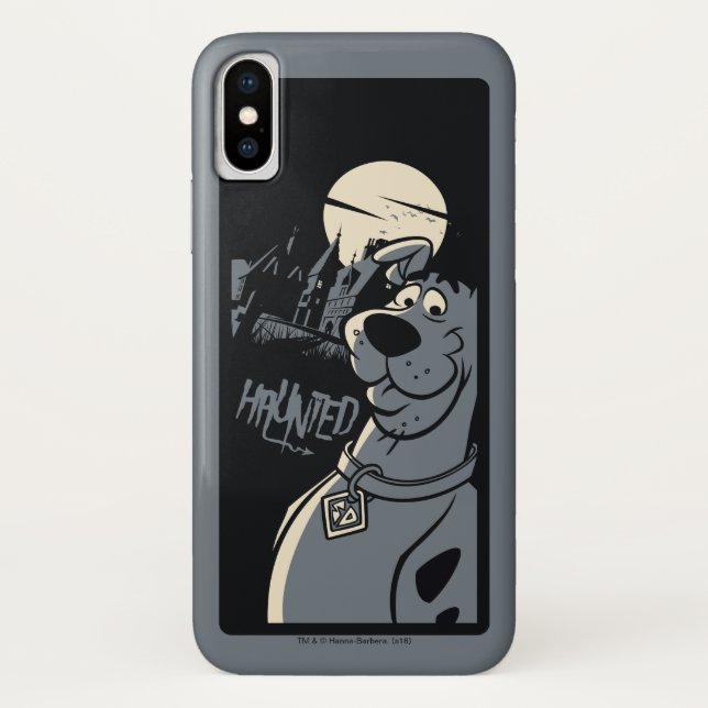 Coques Case-Mate iPhone Scooby-Doo Noir Haunted Mansion Graphisme (Dos)