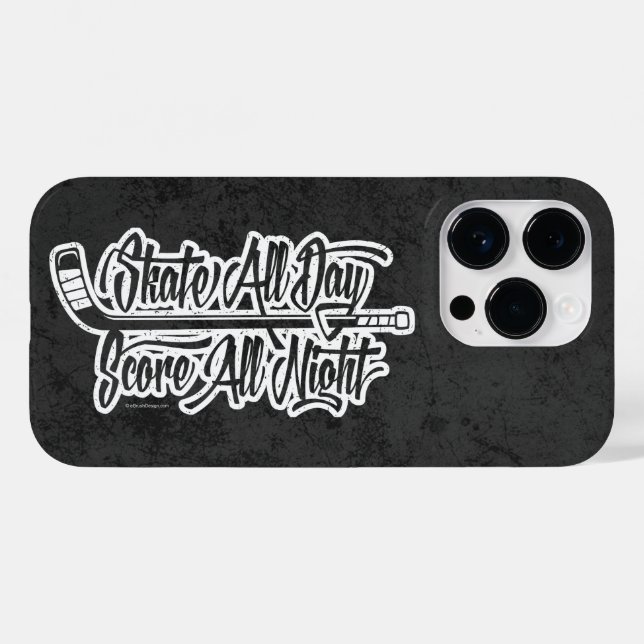 Coques Case-Mate iPhone Score toute la nuit (Hockey) (Verso (horizontal))