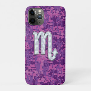 Etui iPhone Case-Mate Scorpio Zodiac Sign on Fuchsia Digital Camo
