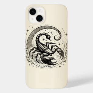 Coque Pour iPhone 14 Plus Scorpion Croissant Lune Astrologie Zodiac Scorpio