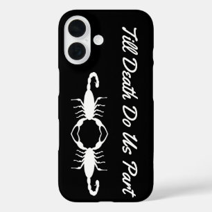 Coques iPhone 16 Scorpions Mariages blancs gothiques personnalisés