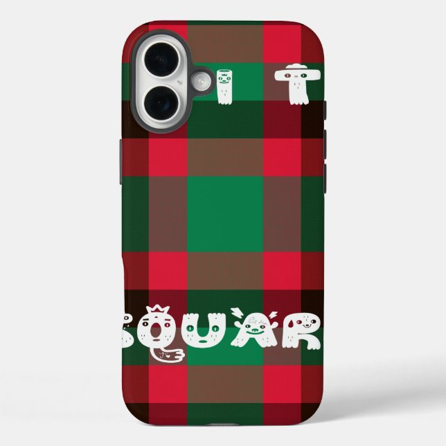 Coques Case-Mate iPhone Scottish Royal À damiers Tartan Plaid avec texte (Verso)