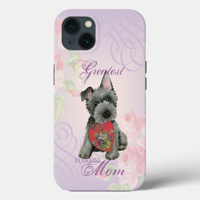 Coques Case-Mate iPhone Scottish Terrier Heart Mom (Verso)