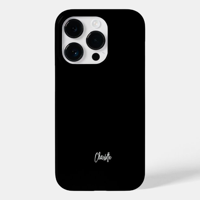 Coques Case-Mate iPhone Script Lettré à la main moderne personnalisé (Verso)
