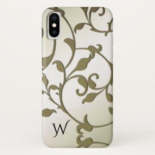 Case-Mate iPhone Case Scrolling Olive Feuilles personnels