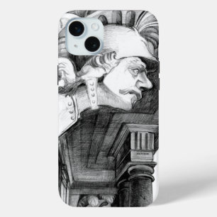 Coque iPhone 15 Mini Sculpture du château Crayon Art