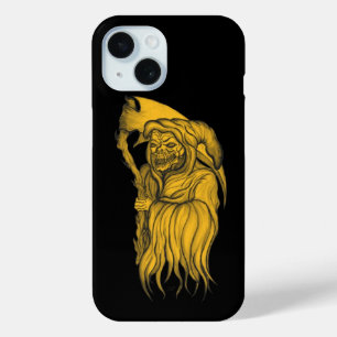 Coque Pour iPhone 15 Scythe man - La mort