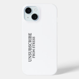 Coque Pour iPhone 15 Se désabonner de l'impact du stress résistant
