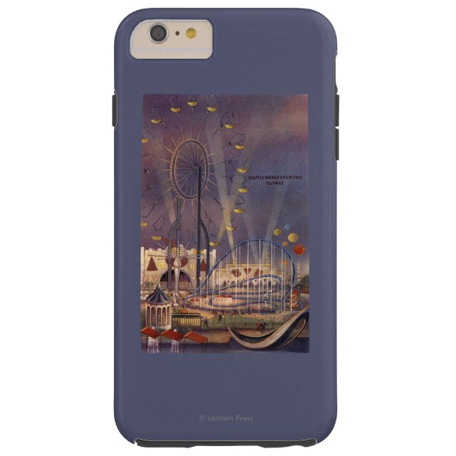 Coques Case-Mate iPhone Seattle, affiche de l'Exposition universelle (Dos)