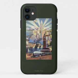 Coques Pour iPhone Seattle, Washington - vue du centre ville