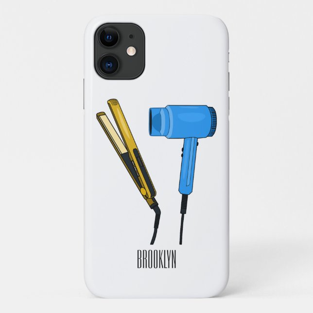 Coques Case-Mate iPhone Sèche-cheveux & lisseuse-cheveux illustration (Dos)
