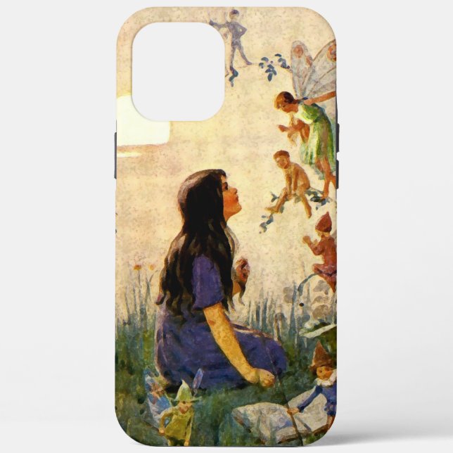 Coques Case-Mate iPhone Secrets de fées - Antique carte postale (Verso)