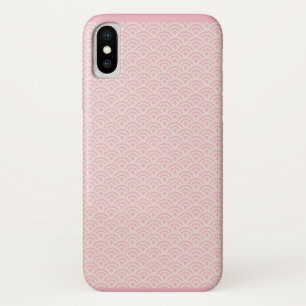 Case-Mate iPhone Case Seigaiha rose Motif japonais Nom personnalisé