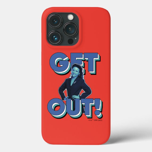 Coques Case-Mate iPhone Seinfeld | Elaine - Get Out! (Verso)