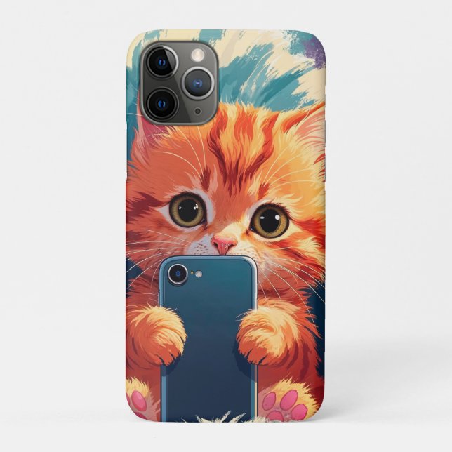 Coques Case-Mate iPhone Selfie Time – Cute Kittens with Phones (Dos)