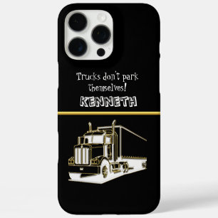 Coques iPhone 16 Pro Max Semi-camion en or brillant