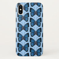 Septembre Sapphire Blue Butterfly Motif Design