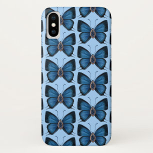 Case-Mate iPhone Case Septembre Sapphire Blue Butterfly Motif Design