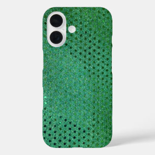 Coques iPhone 16 Séquence verte Shimmer