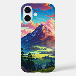 Coques iPhone 16 Serene Sunset Mountains
