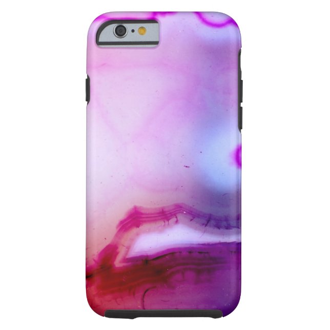 Coques Case-Mate iPhone Série de pierre gemme - agate dans le pourpre (Dos)