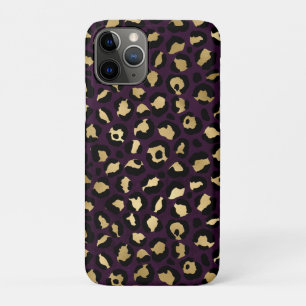 Case-Mate iPhone Case Série Purple and Gold Leopard Design 2