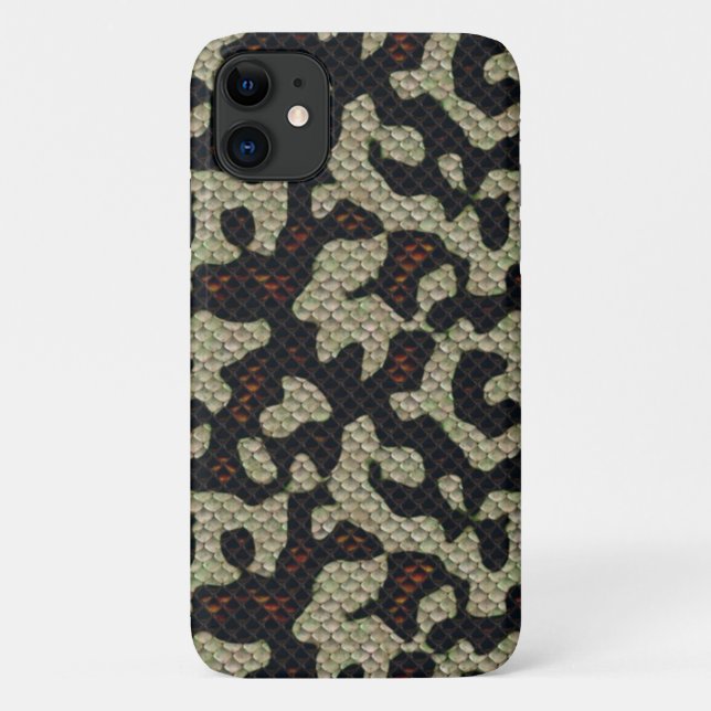Coques Case-Mate iPhone Serpent Reptile Comme Texture Numérique Impression (Dos)