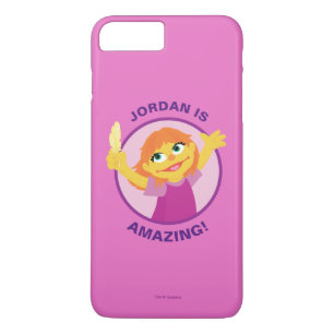 Coque iPhone 7 Plus Sesame Street   Julia tenant une plume